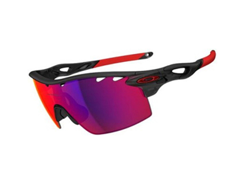 Oakley Radarlock XL Straight Stem Matte Black / Red Iridium Polarized