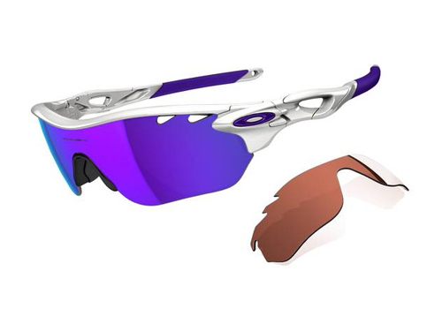Gafas deportivas Oakley Radarlock Edge Polished White / Violet Iridium Vented & VR28 Vented